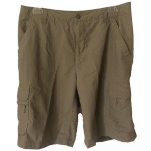 REI Khaki Quick Dry 8-Pocket Cargo Shorts  - 10